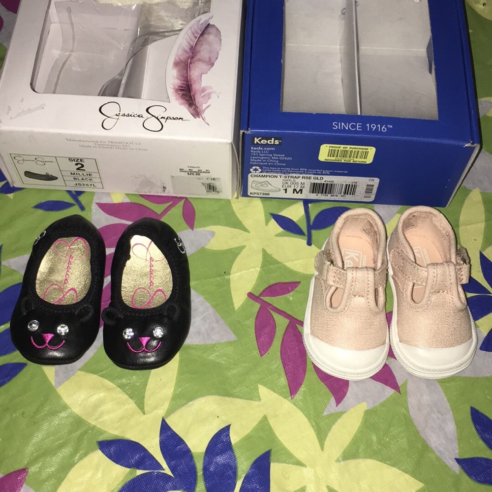Bundle of Baby girl Keds and Jessica Simpson-NIB